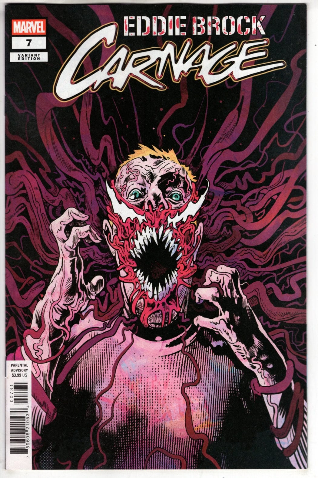 Marvel COMIC BOOK EDDIE BROCK: CARNAGE #7 MICHAEL WALSH VARIANT