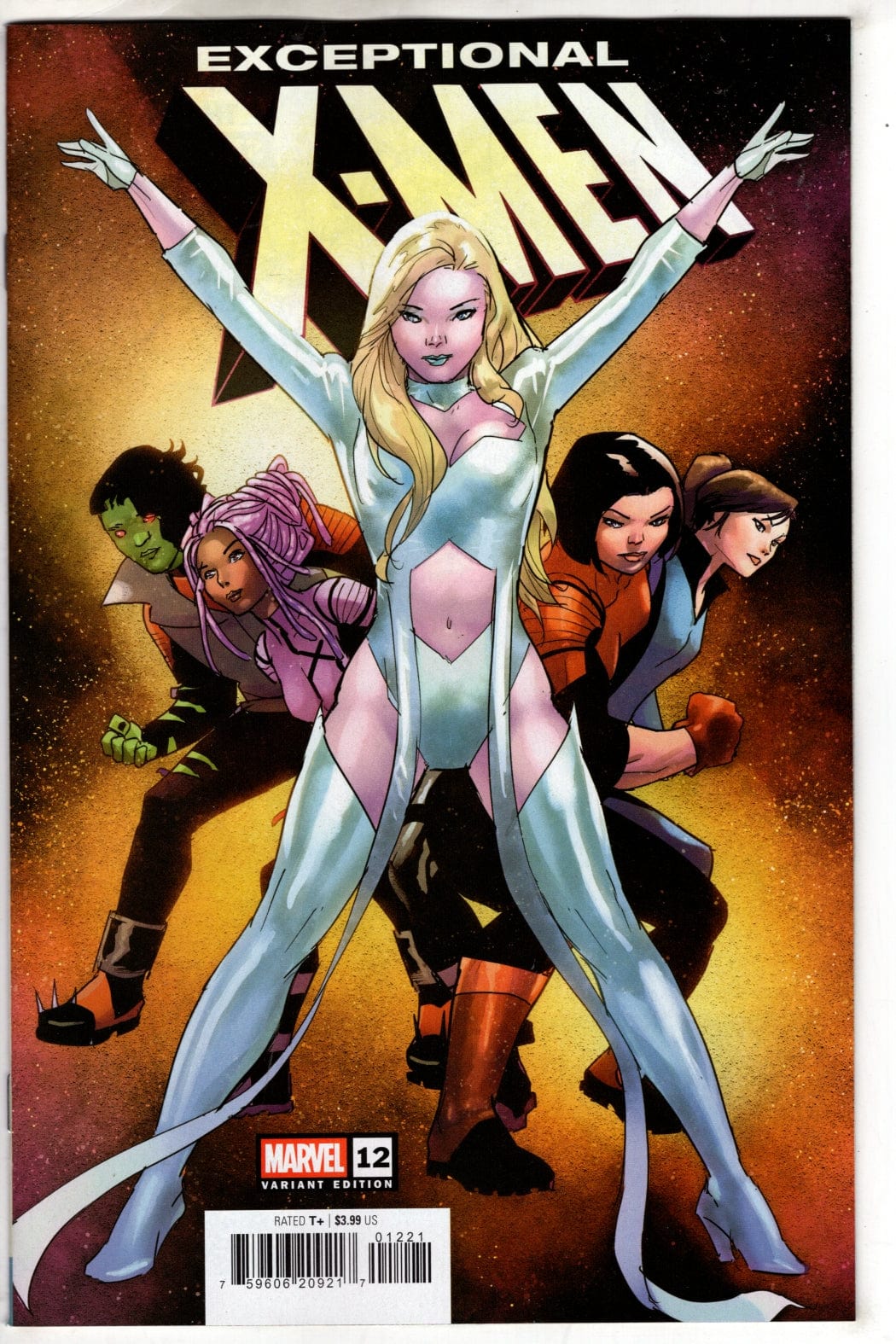 Marvel COMIC BOOK EXCEPTIONAL X-MEN #12 JAN BAZALDUA VARIANT
