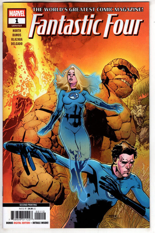 Marvel COMIC BOOK FANTASTIC FOUR #1 2ND Print
