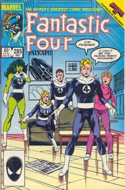 Marvel COMIC BOOK Fantastic Four #285 - CVR A (FN/VF)