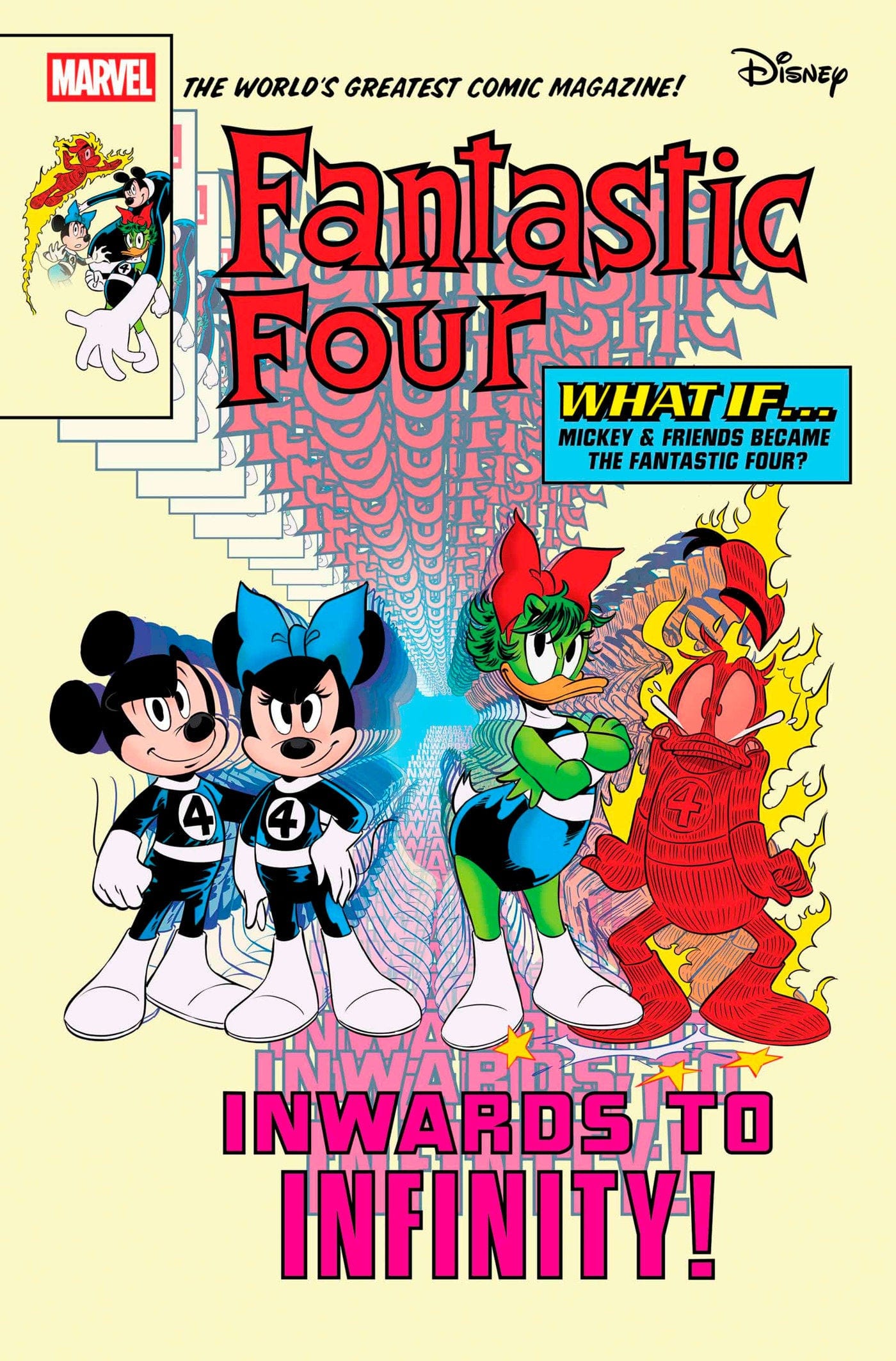 Marvel COMIC BOOK FANTASTIC FOUR #33 GIULIA LOMURNO DISNEY WHAT IF? FANTASTIC FOUR HOMAGE VARIANT [DOOM]