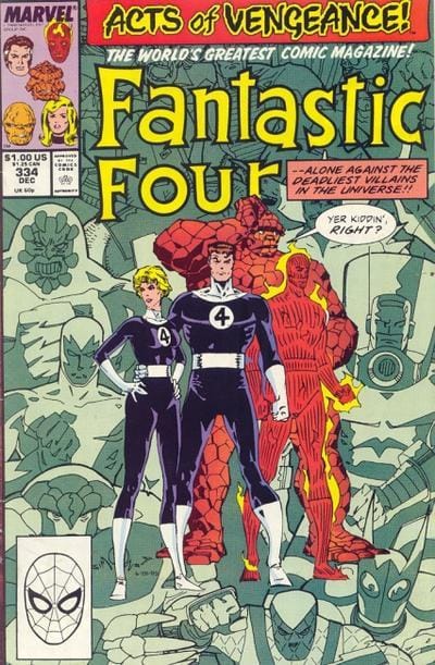 Marvel COMIC BOOK Fantastic Four #334 - CVR A (FN/VF)