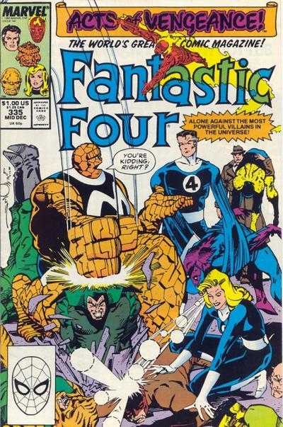 Marvel COMIC BOOK Fantastic Four #335 (FN)