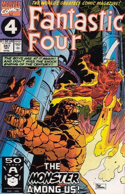 Marvel COMIC BOOK Fantastic Four #357 - CVR A (FN/VF)