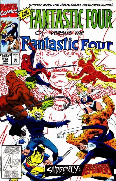 Marvel COMIC BOOK Fantastic Four #374 - CVR A (FN/VF)