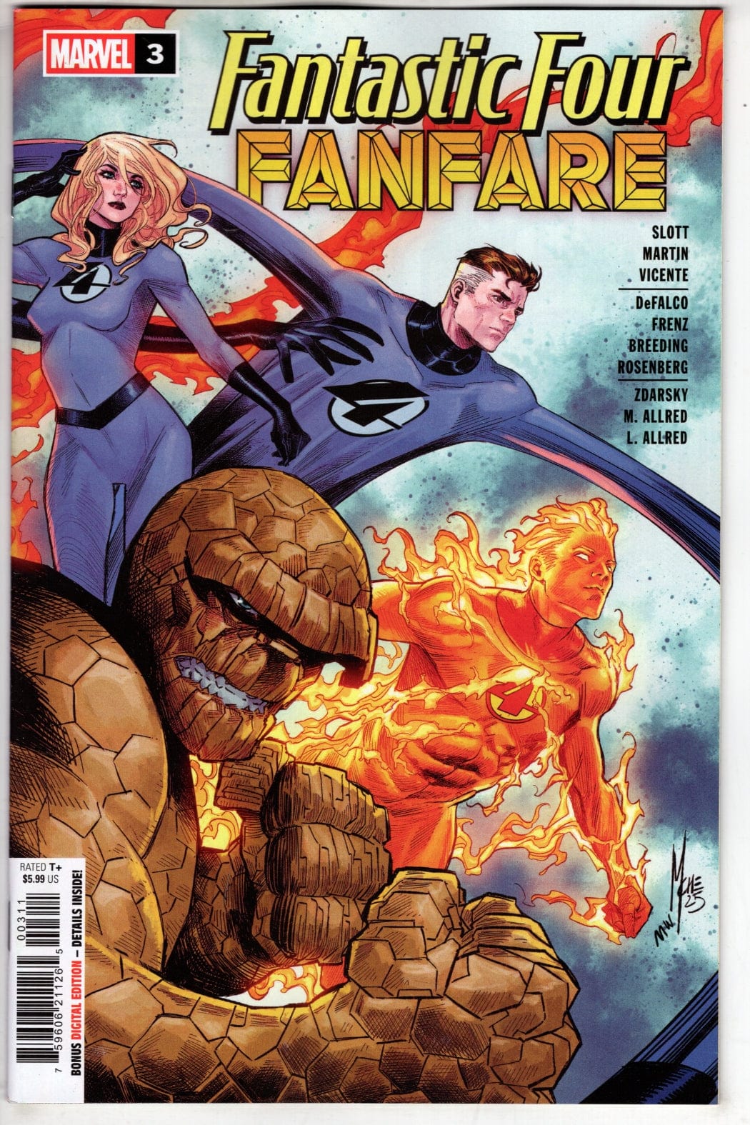 Marvel COMIC BOOK FANTASTIC FOUR FANFARE #3