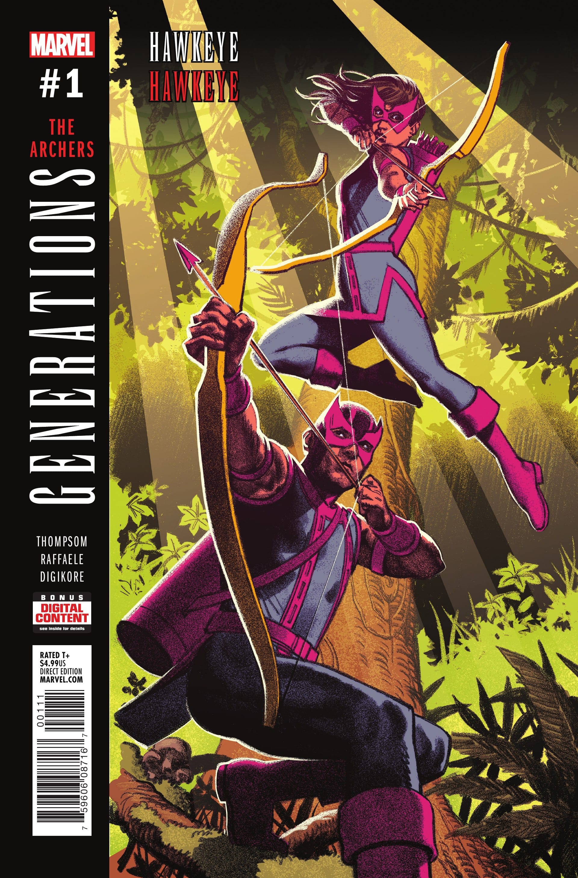 Marvel COMIC BOOK Generations: Hawkeye & Hawkeye #1 - CVR A (VF)