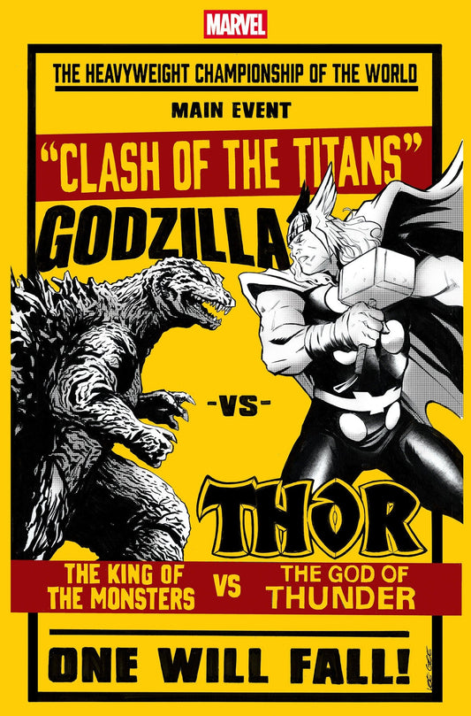Marvel COMIC BOOK GODZILLA VS. THOR #1 LEE GARBETT VERSUS VARIANT
