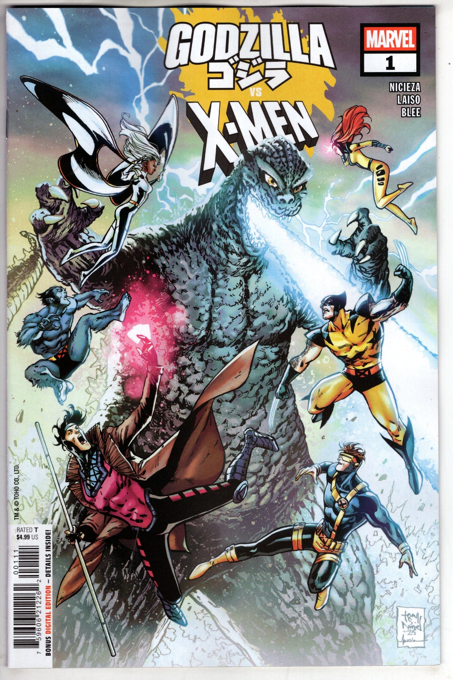 Marvel COMIC BOOK GODZILLA VS. X-MEN #1