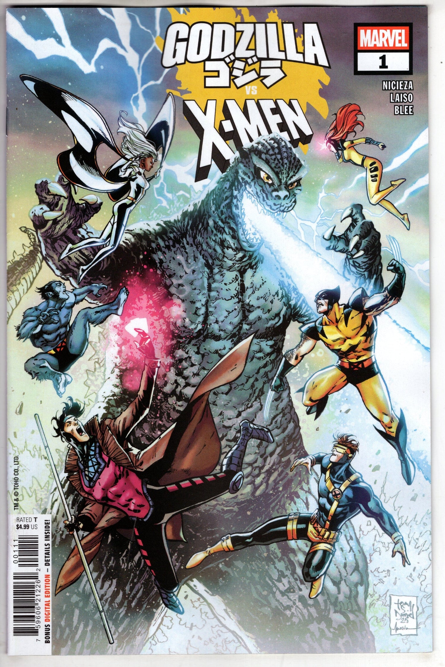 Marvel COMIC BOOK GODZILLA VS. X-MEN #1