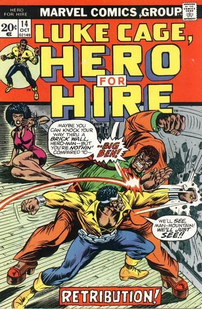 Marvel COMIC BOOK Hero for Hire #14 (FN)