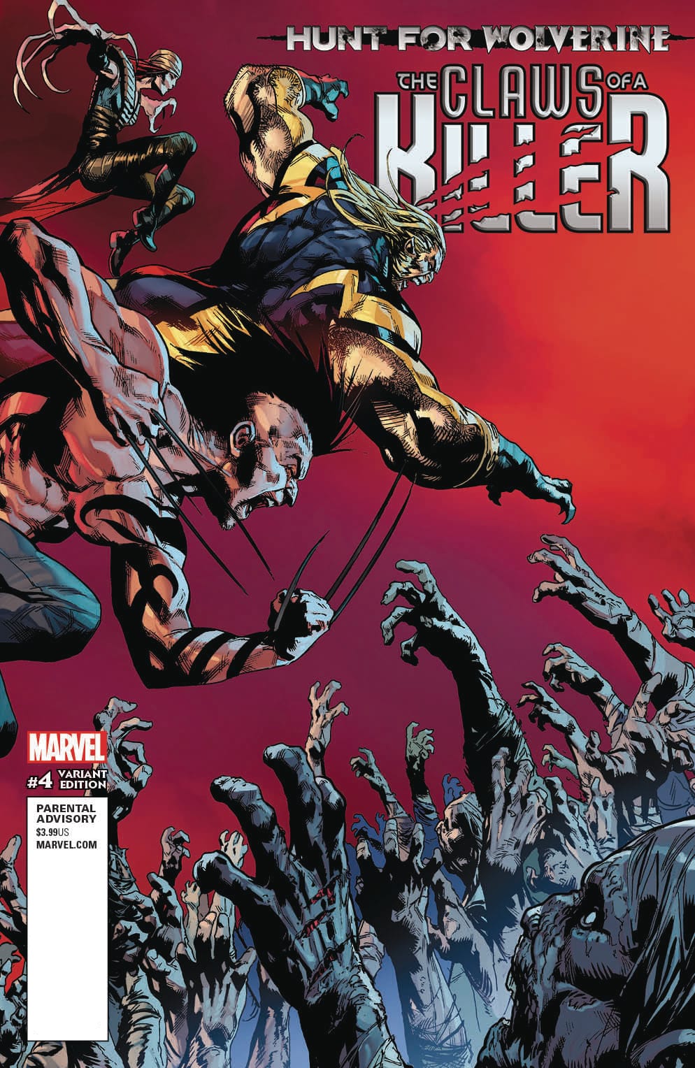 Marvel COMIC BOOK Hunt For Wolverine: Claws Of A Killer #4 - VAR (VF/NM)