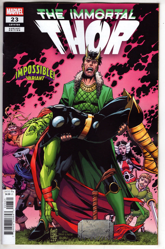 Marvel COMIC BOOK IMMORTAL THOR #23 GIUSEPPE CAMUNCOLI IMPOSSIBLE! VARIANT