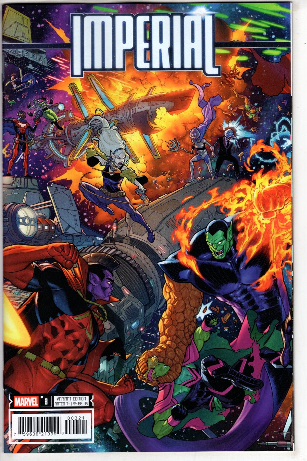 Marvel COMIC BOOK IMPERIAL #3 JAVIER GARRON 4-PART CONNECTING VARIANT