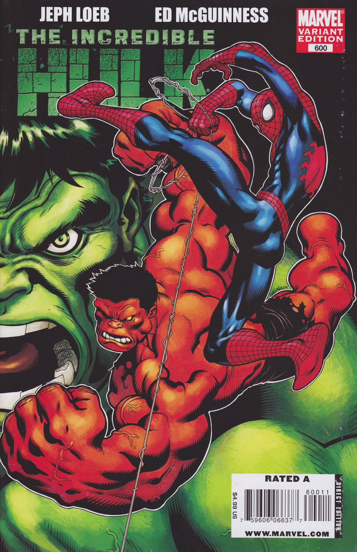 Marvel COMIC BOOK Incredible Hulk #600 - CVR B (VF)