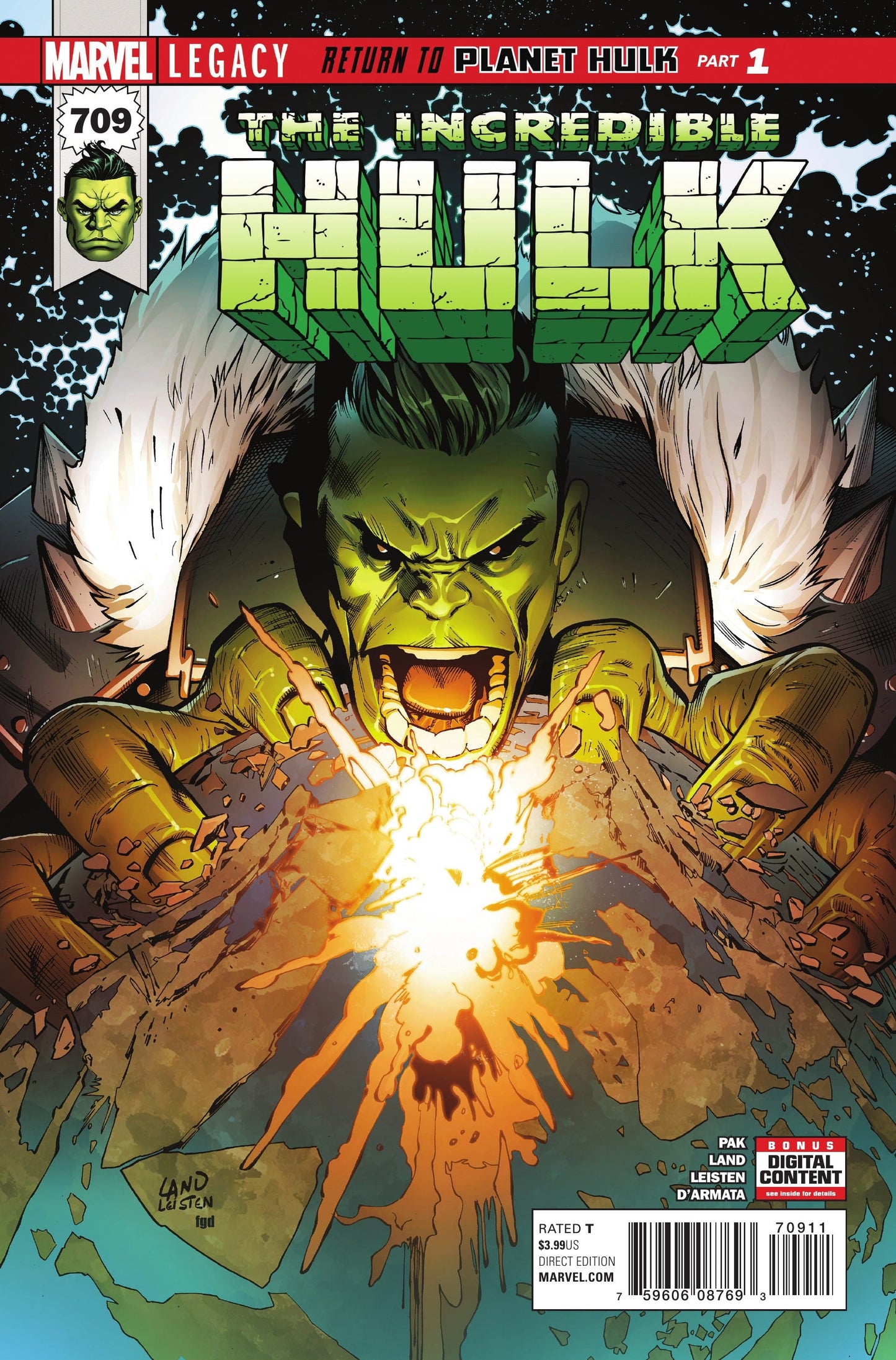 Marvel COMIC BOOK Incredible Hulk #709 - CVR A (VF/NM)