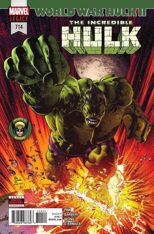 Marvel COMIC BOOK Incredible Hulk #714 - CVR A (VF/NM)
