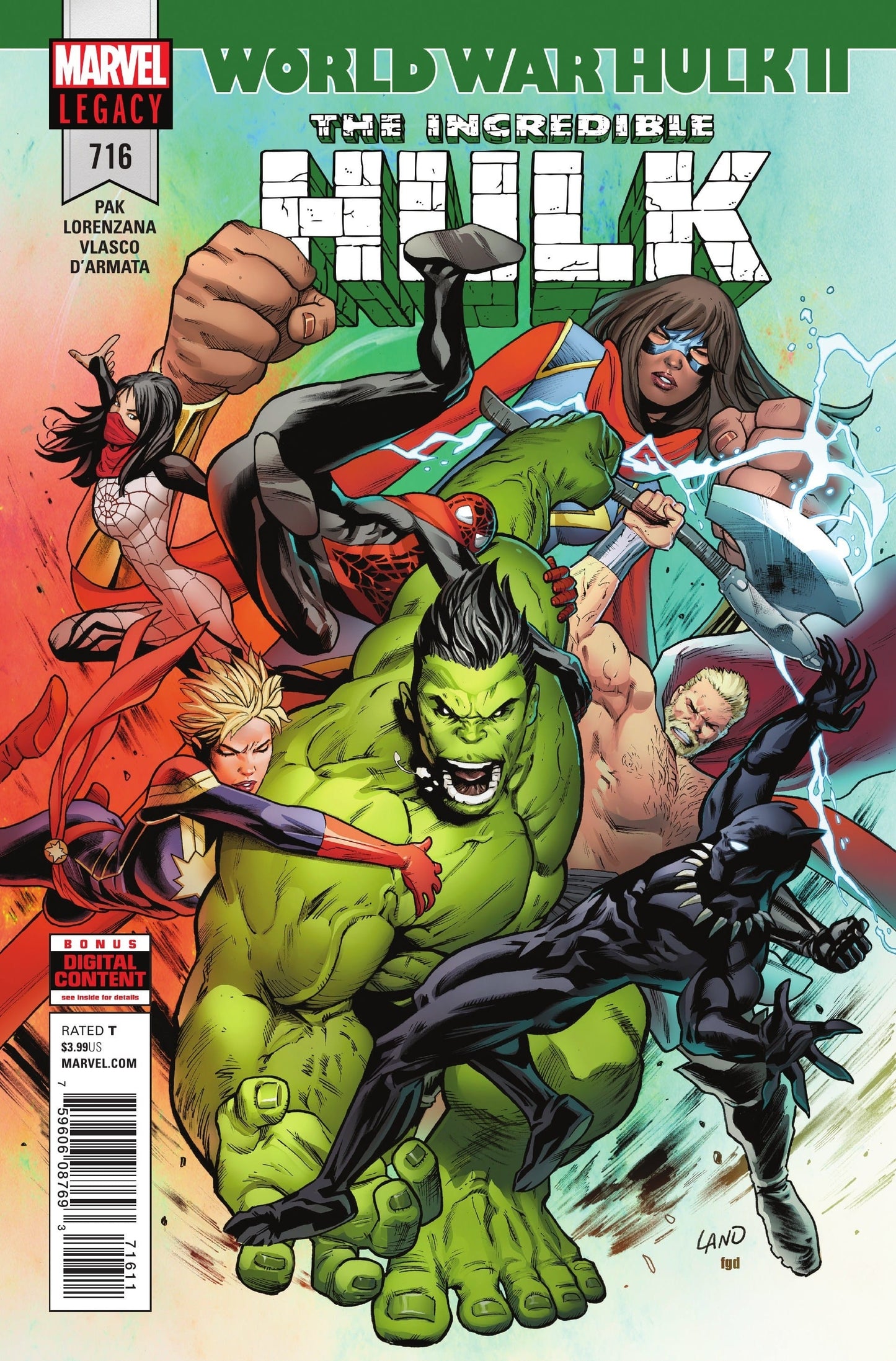 Marvel COMIC BOOK Incredible Hulk #716 - CVR A (VF/NM)
