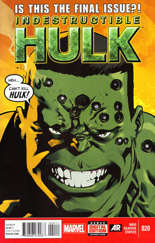 Marvel COMIC BOOK Indestructible Hulk #20 - CVR A (VF/NM)