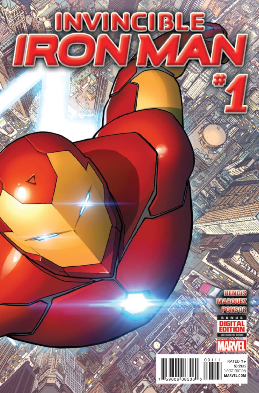 Marvel COMIC BOOK Invincible Iron Man #1 (FN/VF)