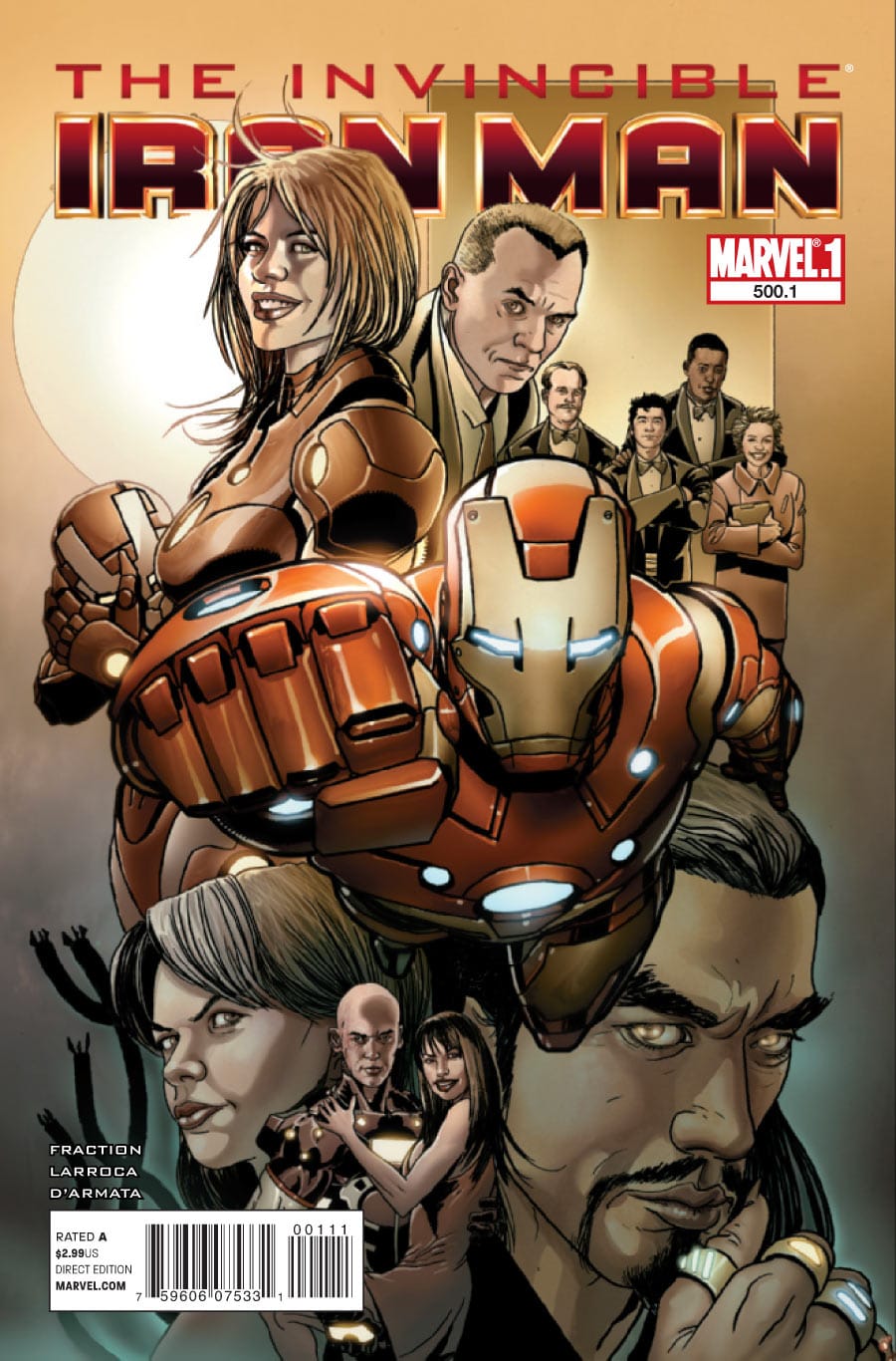 Marvel COMIC BOOK Invincible Iron Man #500.1 (VF/NM)
