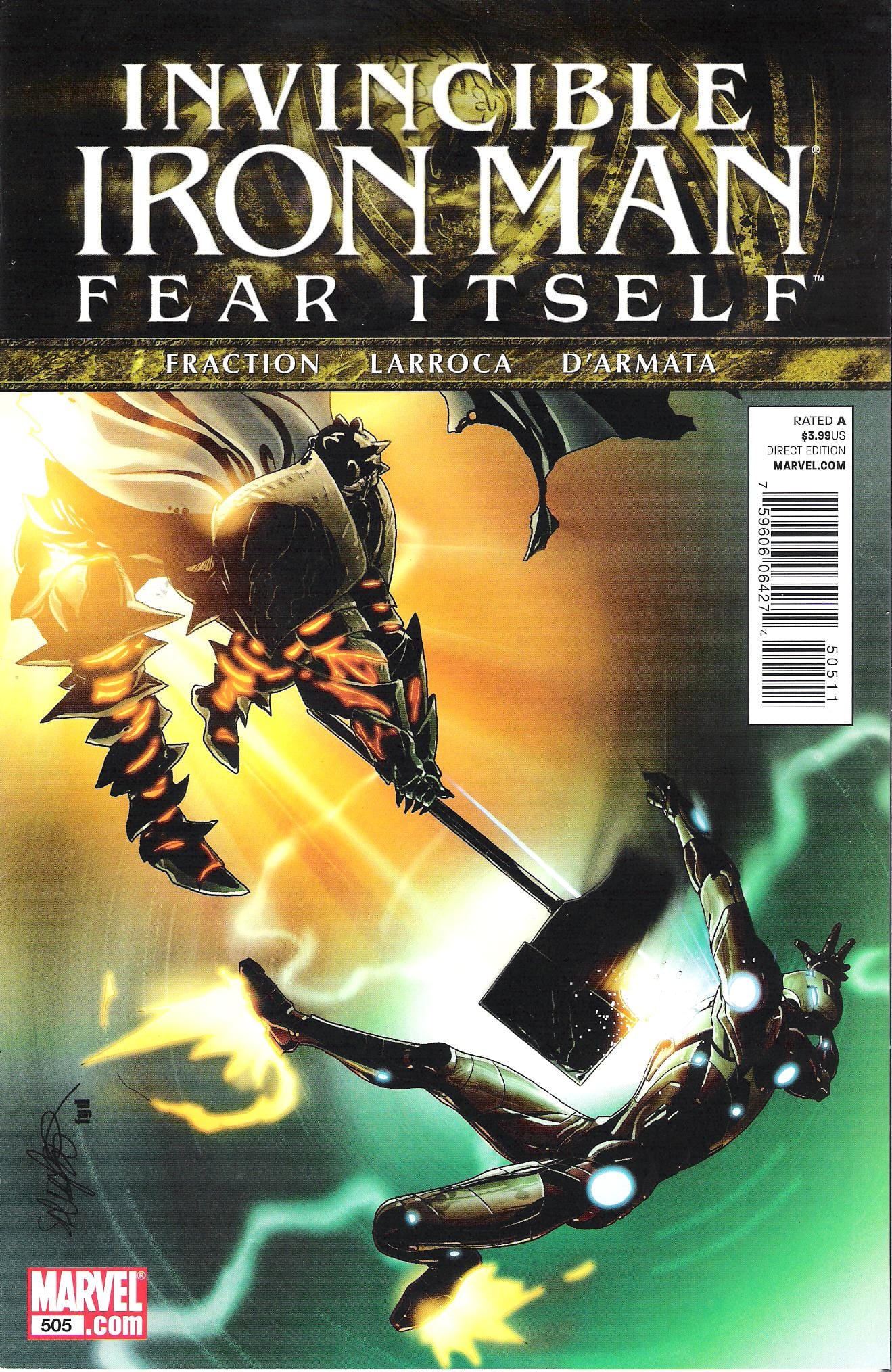 Marvel COMIC BOOK Invincible Iron Man #505 (VF/NM)