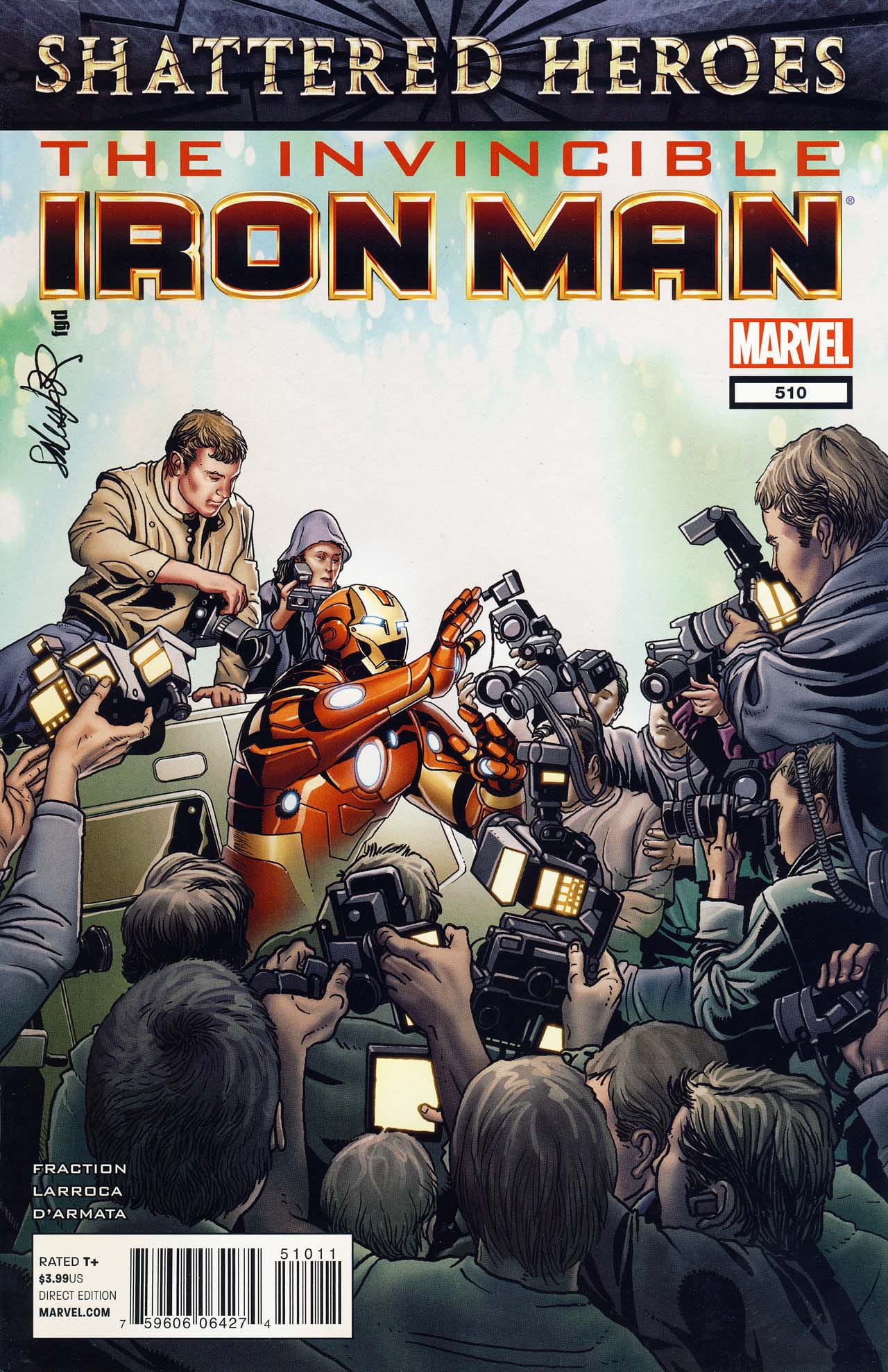 Marvel COMIC BOOK Invincible Iron Man #510 (VF/NM)