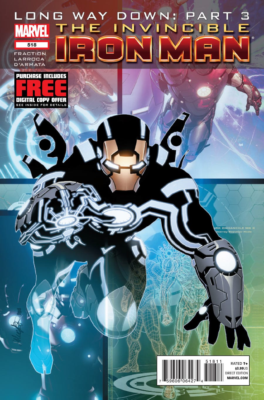 Marvel COMIC BOOK Invincible Iron Man #518 (VF/NM)