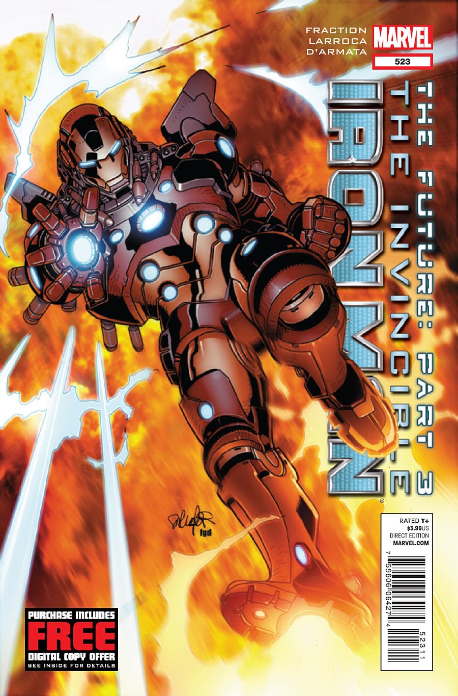 Marvel COMIC BOOK Invincible Iron Man #523 (VF/NM)