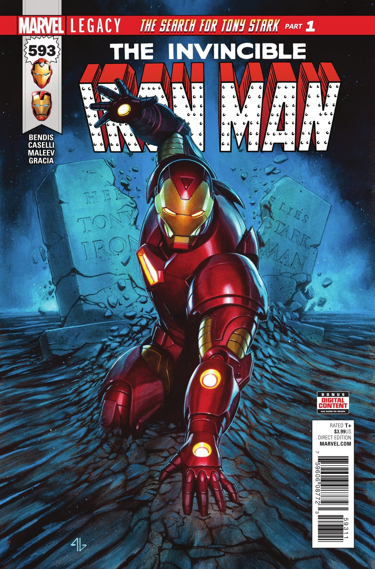 Marvel COMIC BOOK Invincible Iron Man #593 (VF/NM)