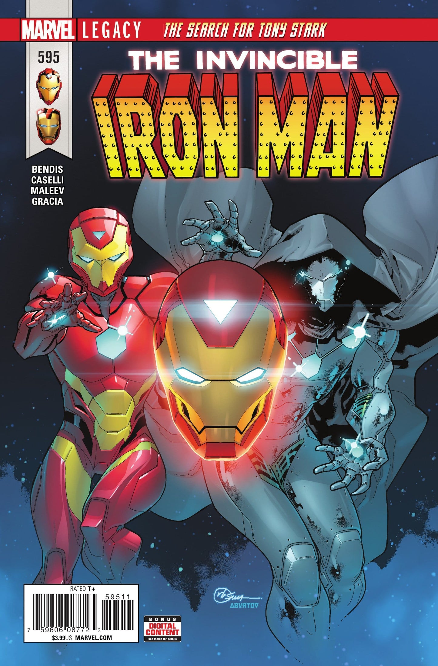 Marvel COMIC BOOK Invincible Iron Man #595 (VF/NM)