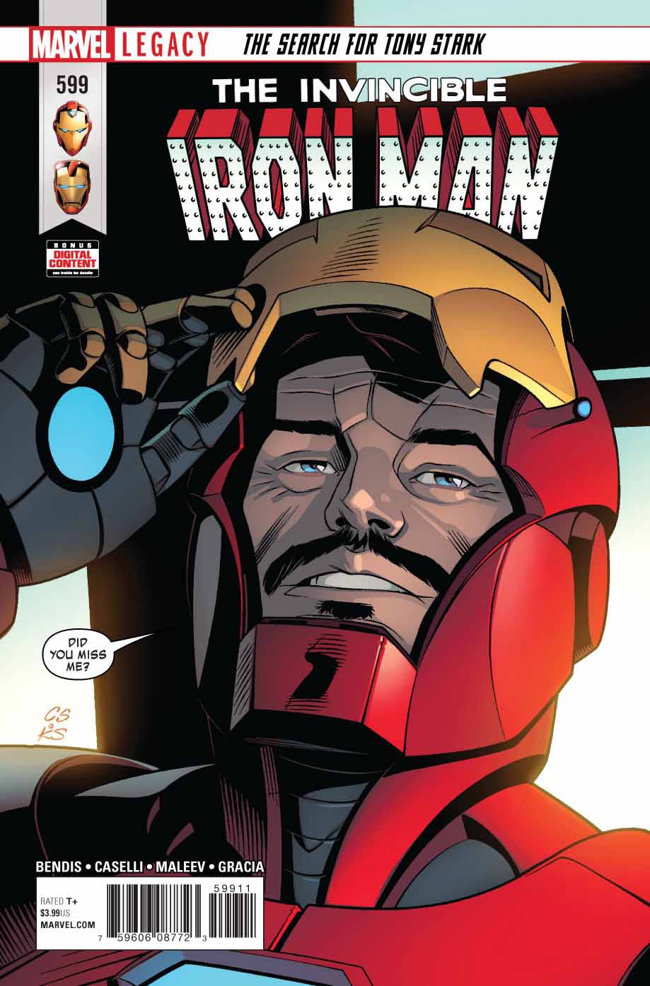 Marvel COMIC BOOK Invincible Iron Man #599 (VF/NM)