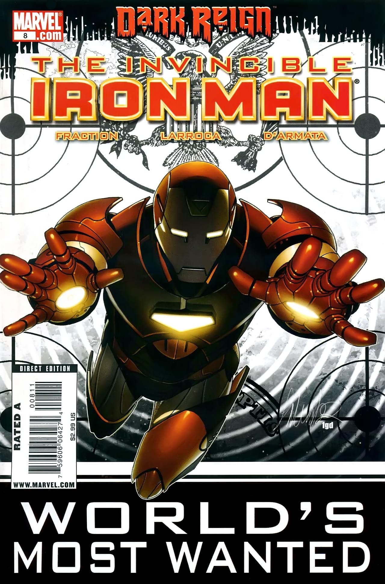 Marvel COMIC BOOK Invincible Iron Man #8 (VF/NM)