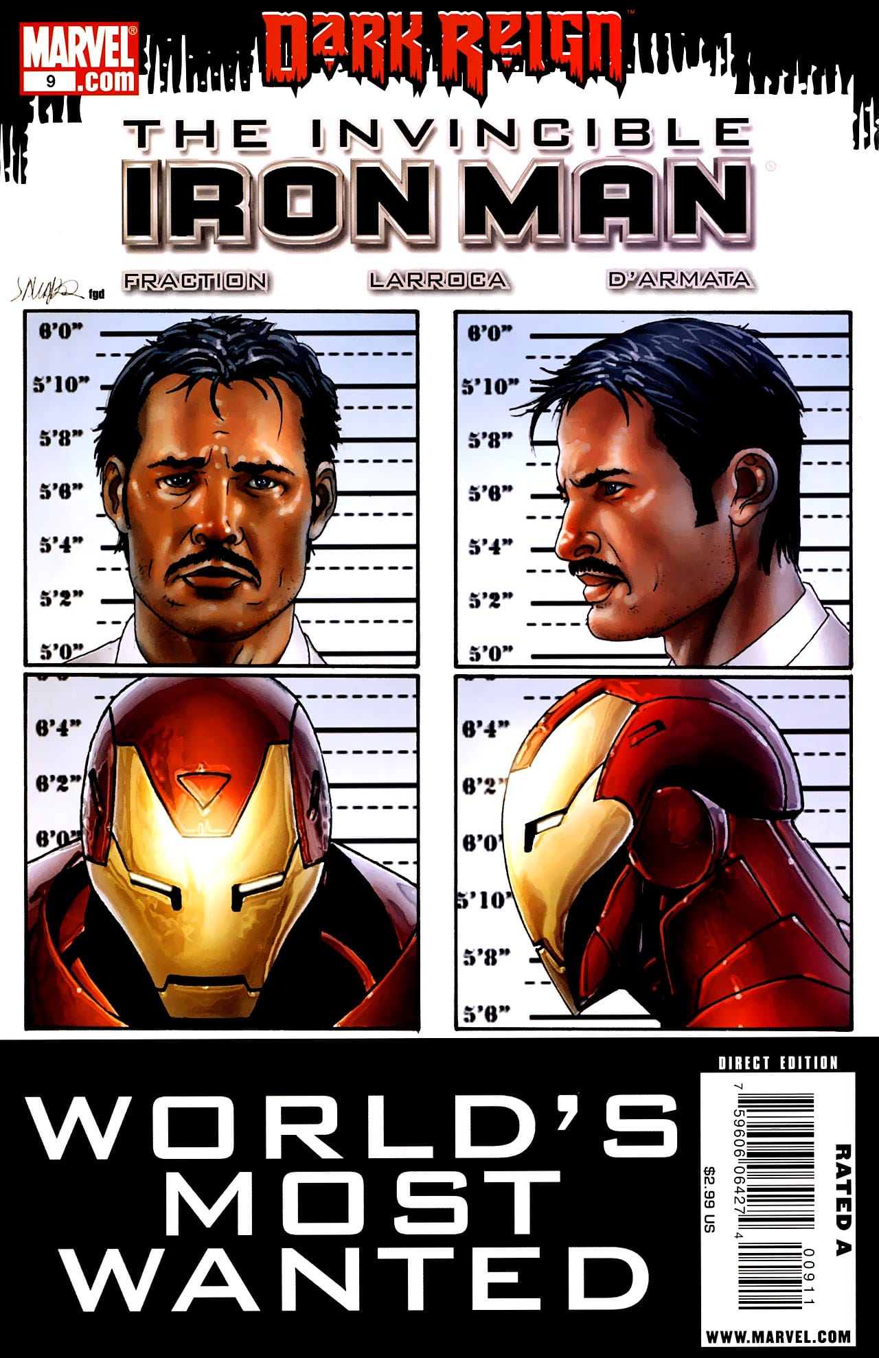 Marvel COMIC BOOK Invincible Iron Man #9 (VF/NM)