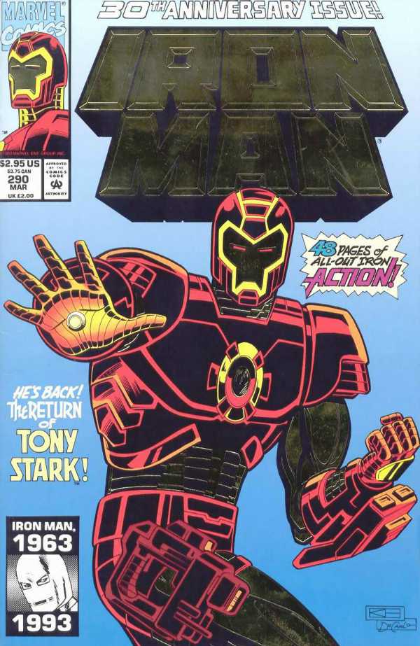 Marvel COMIC BOOK Iron Man #290 (VF)