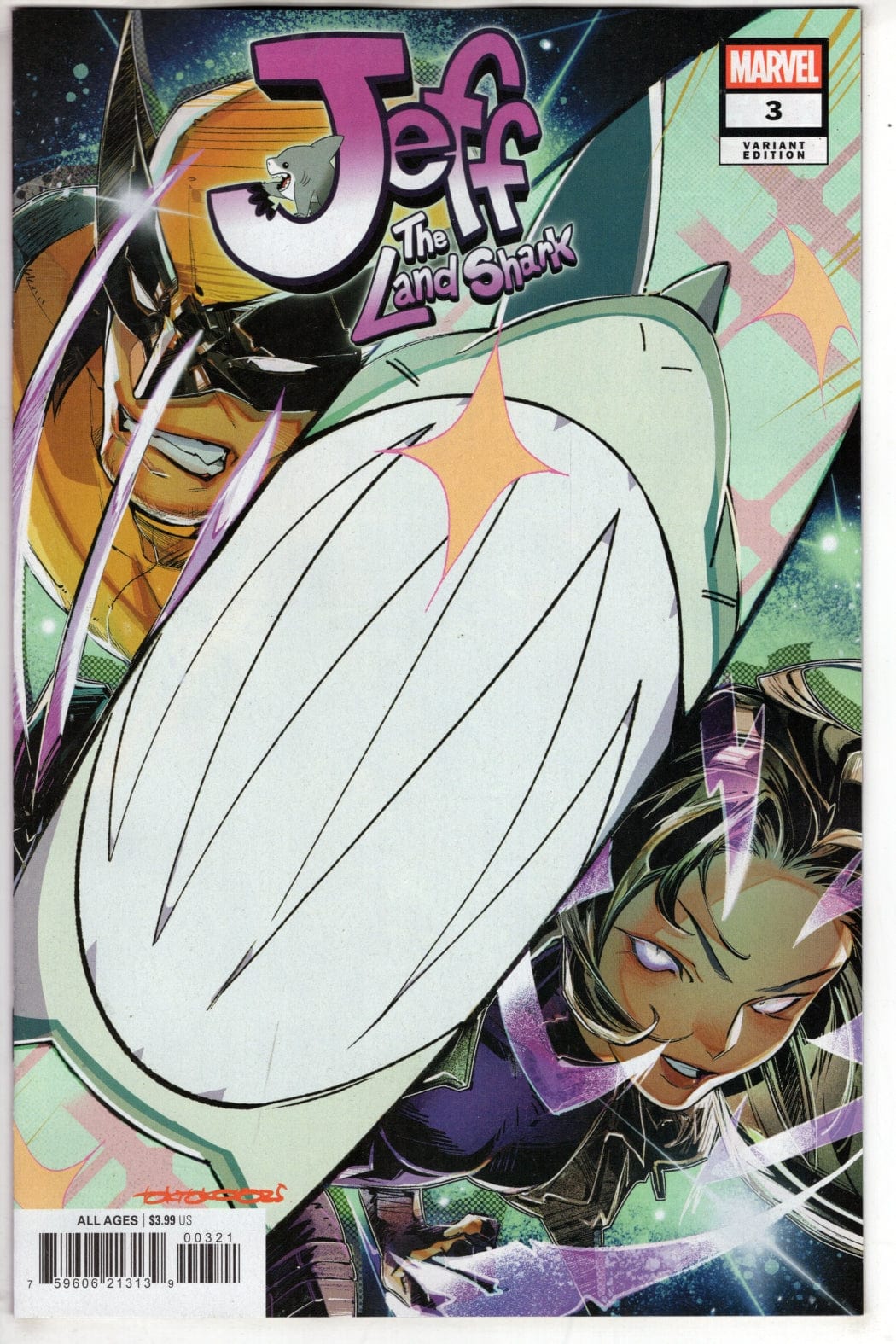 Marvel COMIC BOOK JEFF THE LAND SHARK #3 TOKITOKORO VARIANT