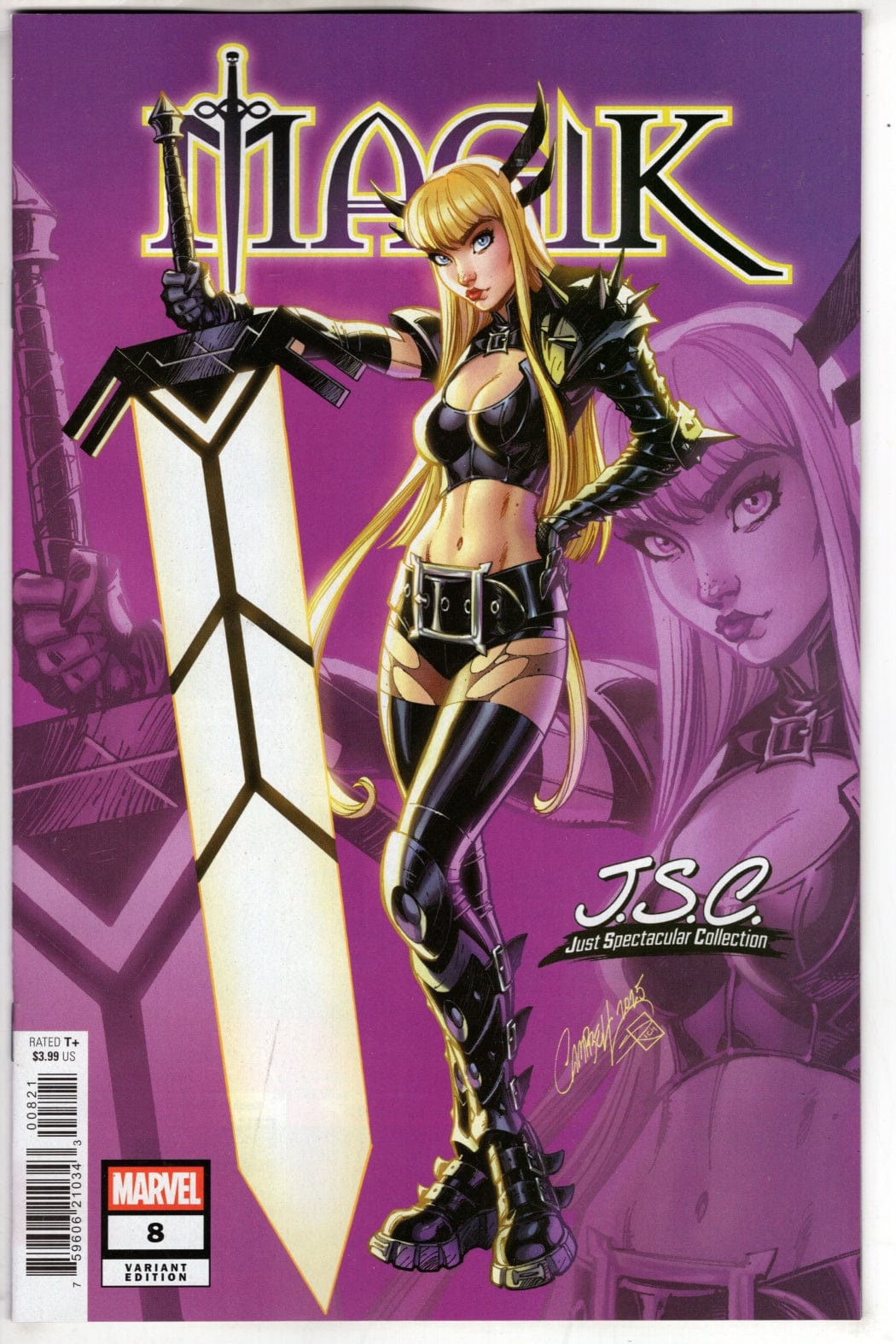 Marvel COMIC BOOK MAGIK #8 J. SCOTT CAMPBELL JUST SPECTACULAR COLLECTION VARIANT