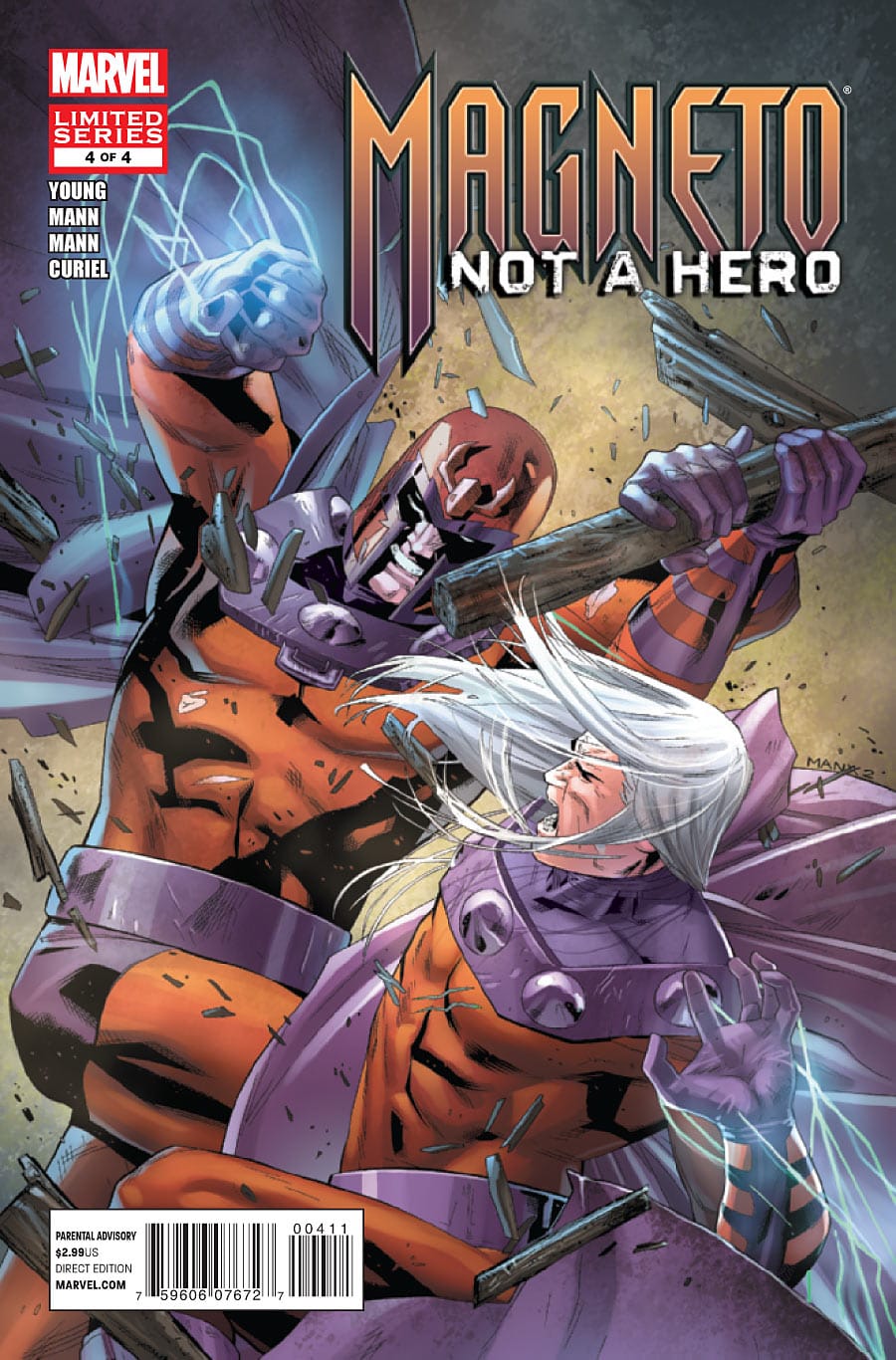 Marvel COMIC BOOK Magneto: Not A Hero #4 CVR A Marvel 2012 VF