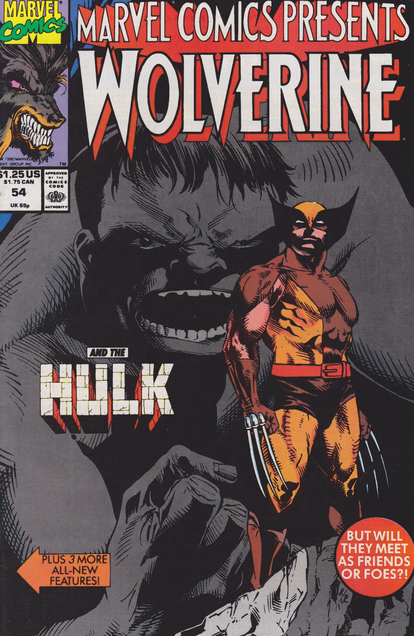 Marvel COMIC BOOK Marvel Comics Presents #54