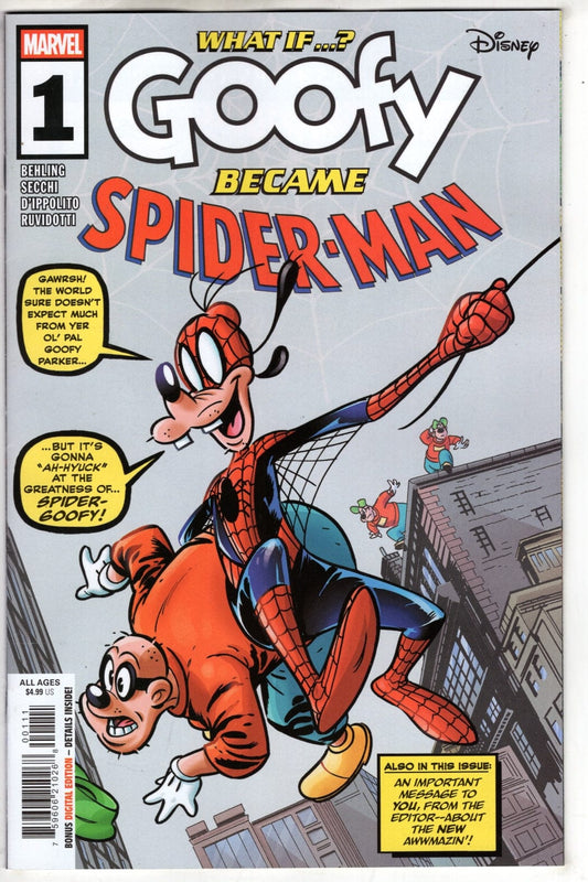 Marvel COMIC BOOK MARVEL & DISNEY: WHAT IF...? GOOFY BECAME SPIDER-MAN #1