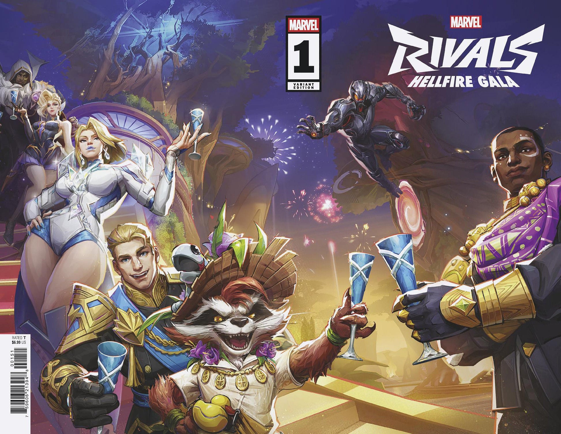 Marvel COMIC BOOK MARVEL RIVALS: HELLFIRE GALA #1 NETEASE GAMES MARVEL RIVALS WRAPAROUND VARIANT