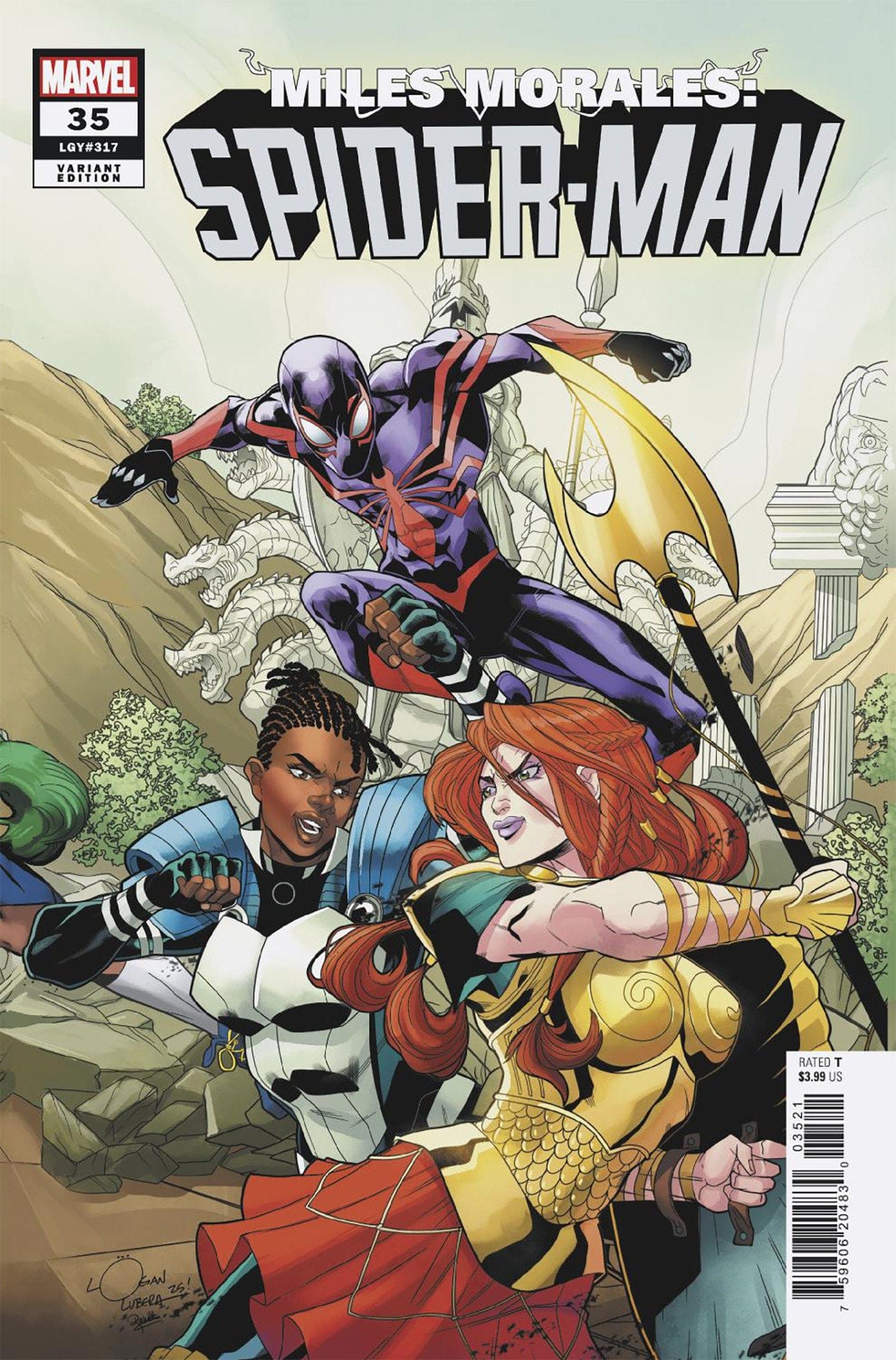 Marvel COMIC BOOK MILES MORALES: SPIDER-MAN #35 LOGAN LUBERA 5-PART CONNECTING VARIANT
