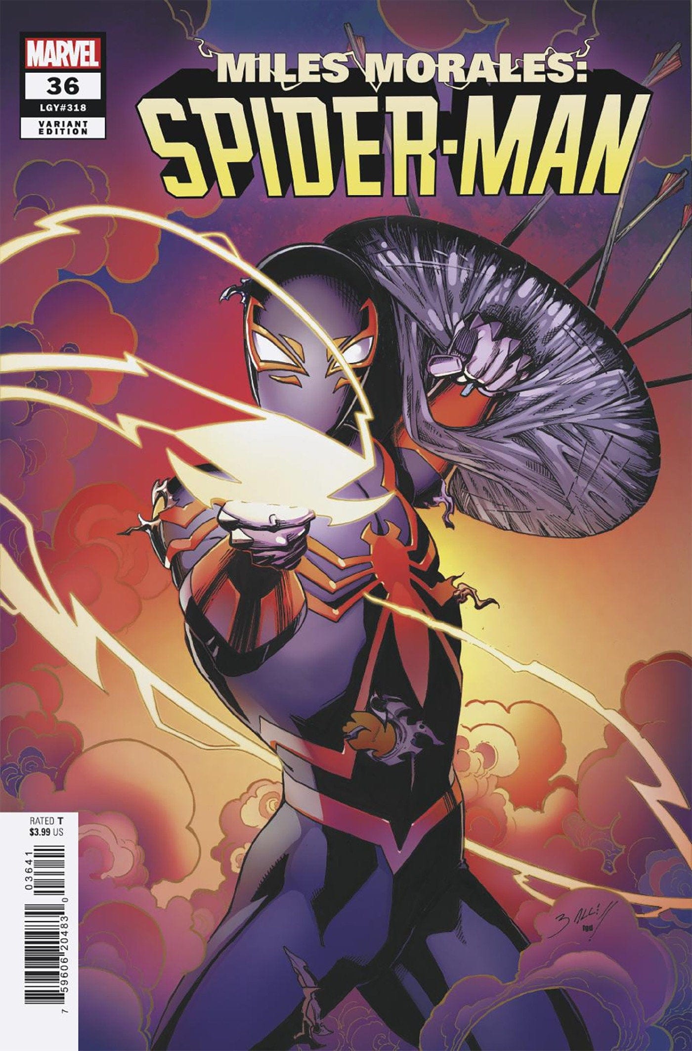 Marvel COMIC BOOK MILES MORALES: SPIDER-MAN #36 MARK BAGLEY VARIANT