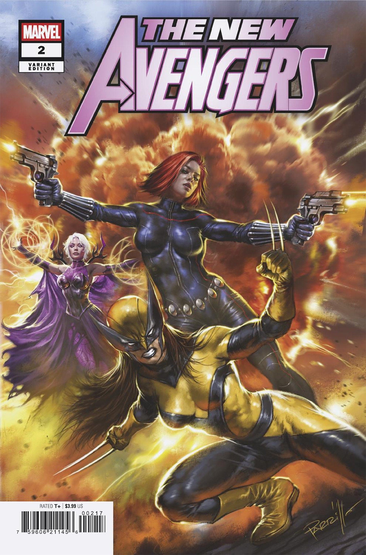 Marvel COMIC BOOK NEW AVENGERS #2 LUCIO PARRILLO VARIANT