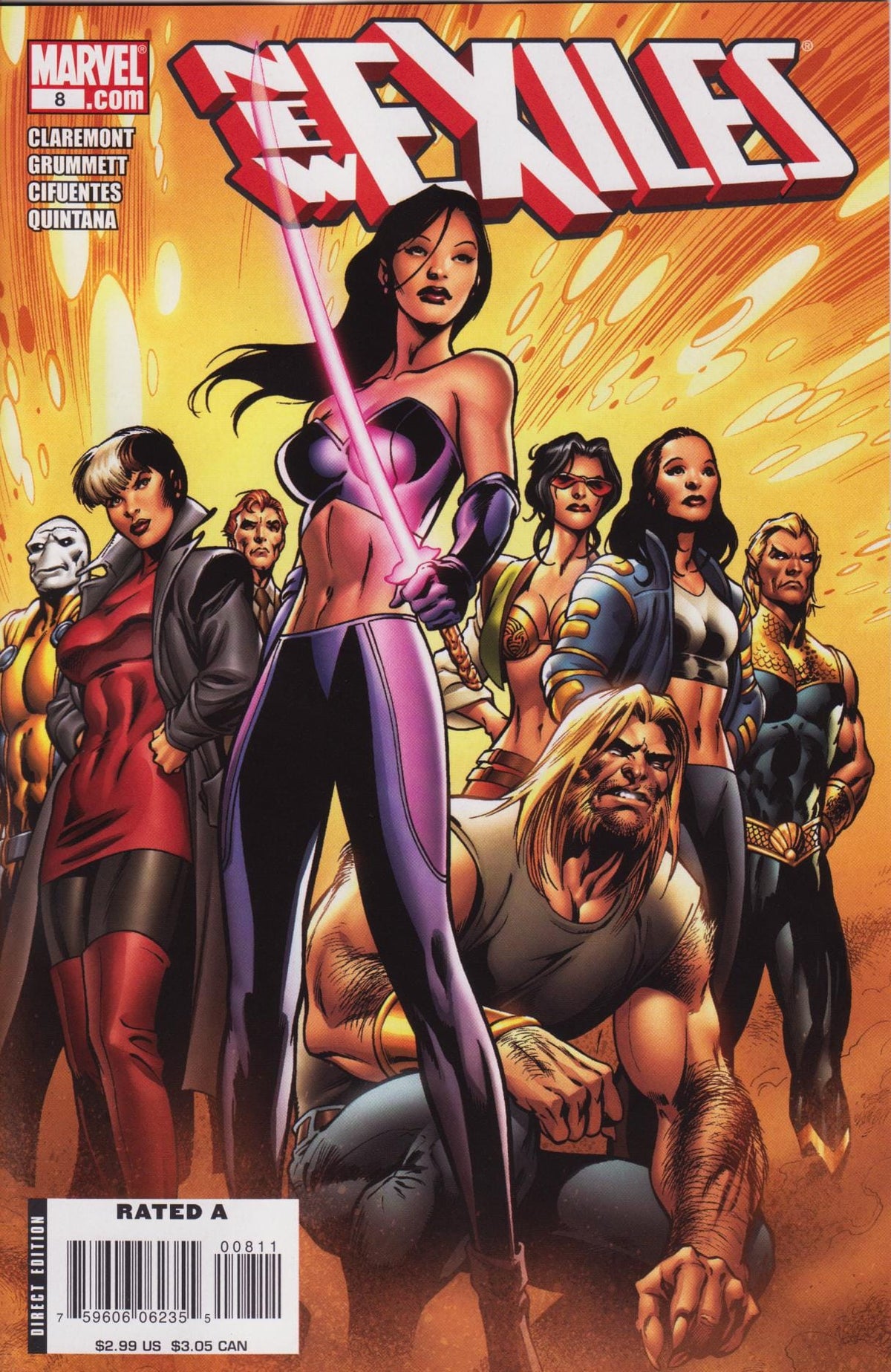 Marvel COMIC BOOK New Exiles #8 - CVR A (FN)