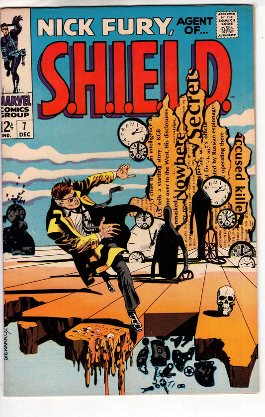 Marvel COMIC BOOK Nick Fury Agent of SHIELD (1968 series) #7
