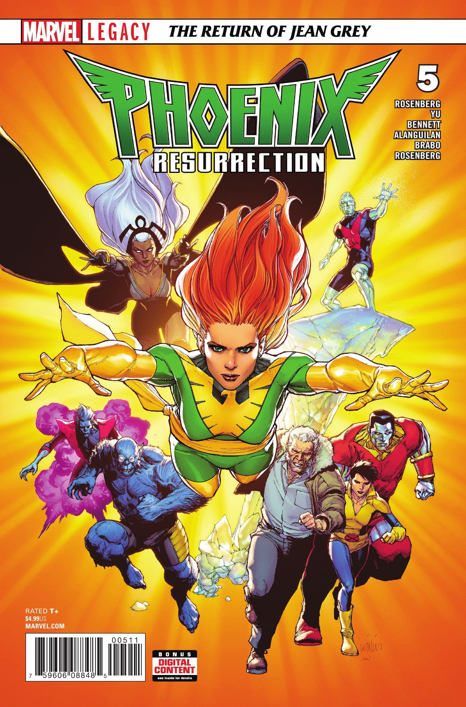 Marvel COMIC BOOK Phoenix Resurrection: The Return of Jean Grey #5 (VF)