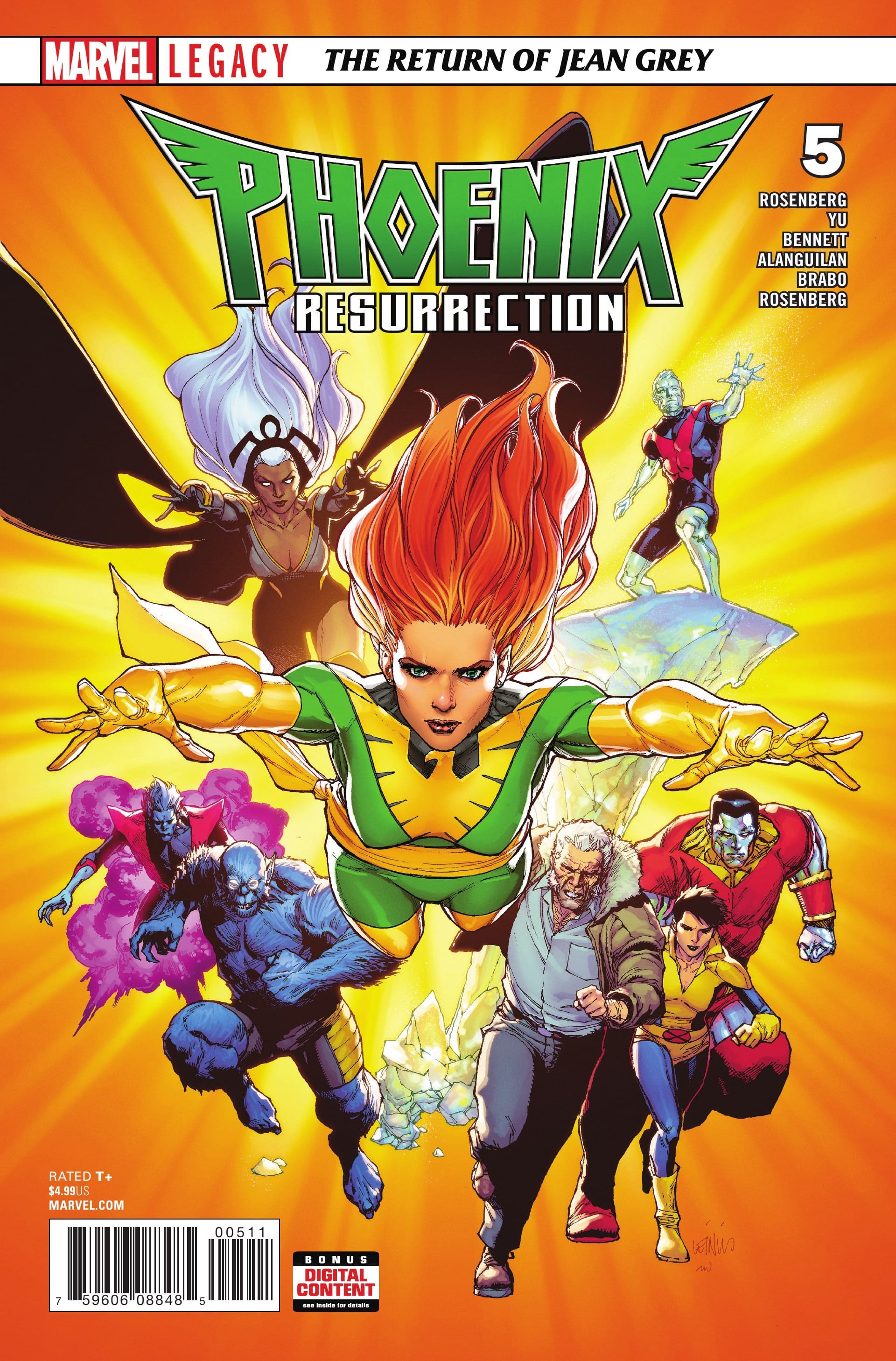 Marvel COMIC BOOK Phoenix Resurrection: The Return of Jean Grey #5 (VF)