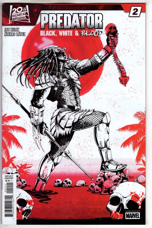 Marvel COMIC BOOK PREDATOR: BLACK, WHITE & BLOOD #2