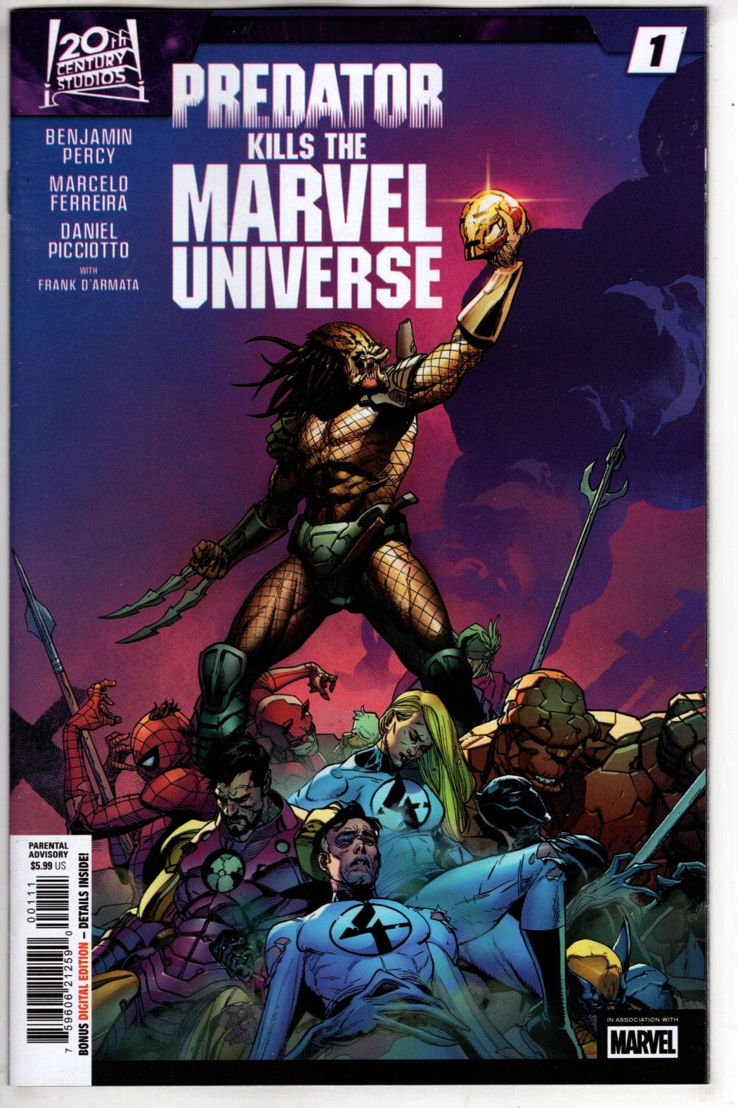 Marvel COMIC BOOK PREDATOR KILLS THE MARVEL UNIVERSE #1